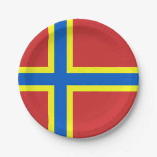 Plato De Papel Bandera de las placas de papel Orkney