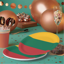 Plato De Papel Bandera de Lituania