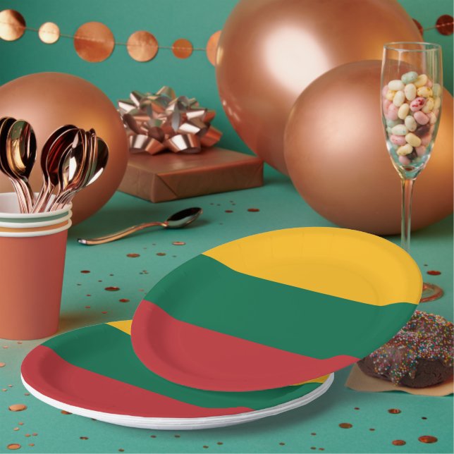 Plato De Papel Bandera de Lituania (Multi)