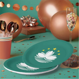 Plato De Papel Bandera de Macao