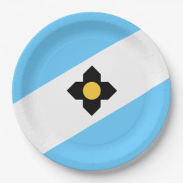 Plato De Papel Bandera de Madison (Wisconsin)