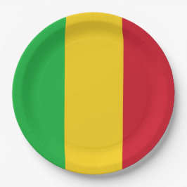 Plato De Papel Bandera de Mali