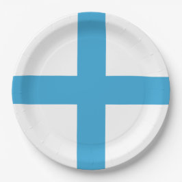 Plato De Papel Bandera de Marsella (Francia)