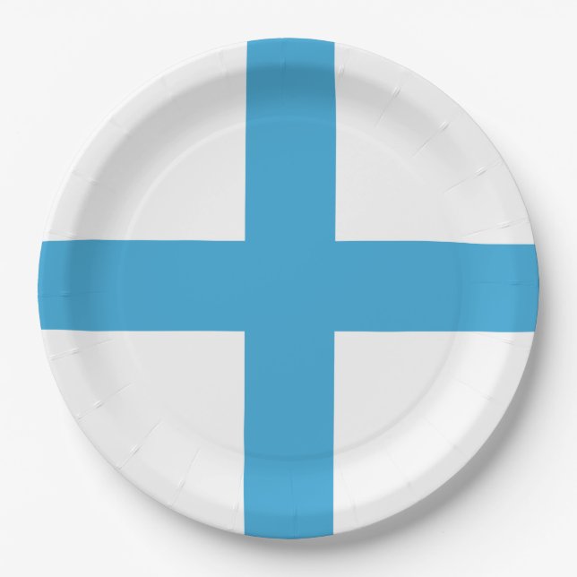 Plato De Papel Bandera de Marsella (Francia) (Anverso)