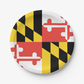 Plato De Papel Bandera de Maryland