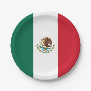 Plato De Papel Bandera de México (México)
