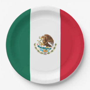 Plato De Papel Bandera de México (México)