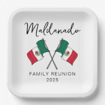 Bandera de México Reunión Familiar
