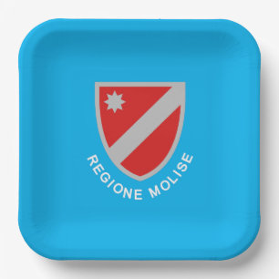 Plato De Papel Bandera de Molise (Italia)