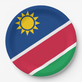 Plato De Papel Bandera de Namibia (África meridional)