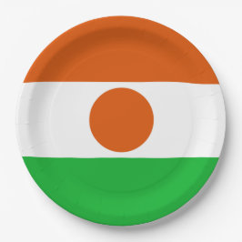 Plato De Papel Bandera de Níger