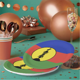 Plato De Papel Bandera de Nueva Caledonia