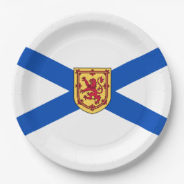 Plato De Papel Bandera de Nueva Escocia (provincia canadiense)