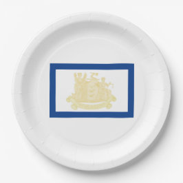 Plato De Papel Bandera de Nueva Jersey