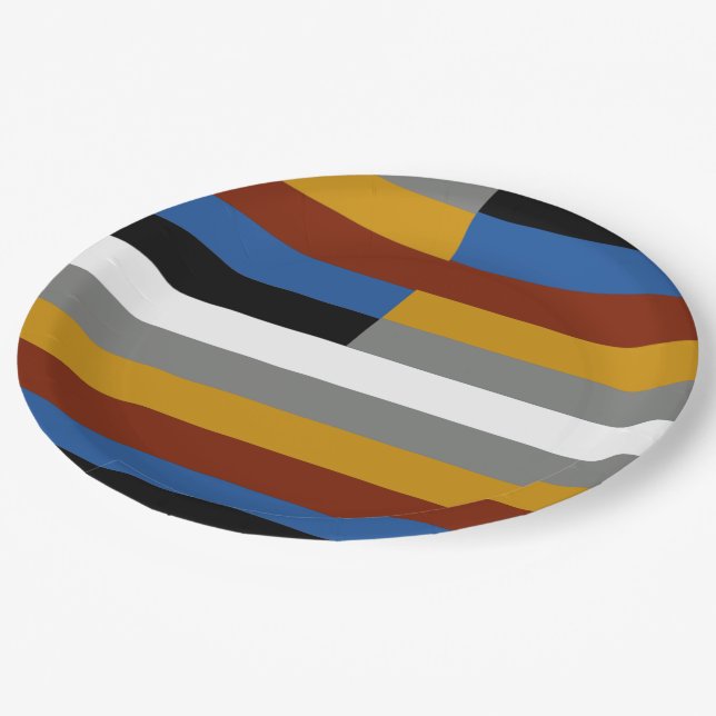 Plato De Papel Bandera de Orgullo Friki (Angular)