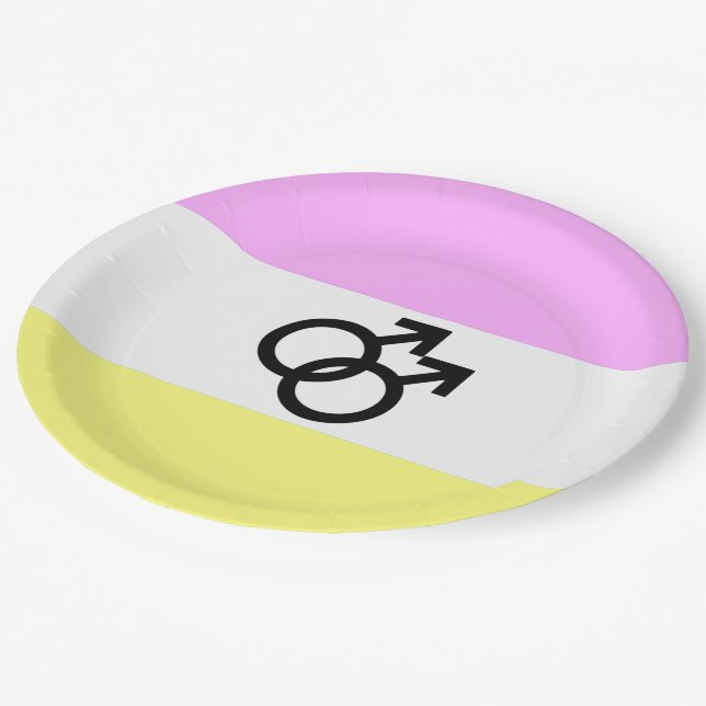 Plato De Papel Bandera de Orgullo Twink (Angular)