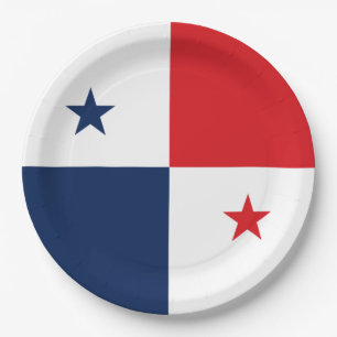 Plato De Papel Bandera de Panamá