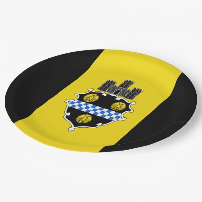 Plato De Papel Bandera de Pittsburgh (Angular)