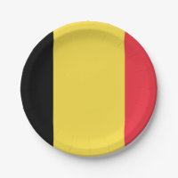 Bandera de placas de papel de Bélgica