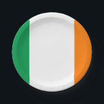 Plato De Papel Bandera de Placas de papel de Irlanda<br><div class="desc">Bandera de Placas de papel de Irlanda</div>