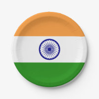 Bandera de placas de papel de la India