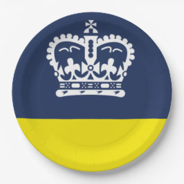 Plato De Papel Bandera de Regina (Saskatchewan, Canadá)