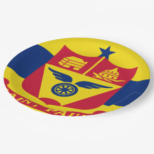 Plato De Papel Bandera de San Pablo
