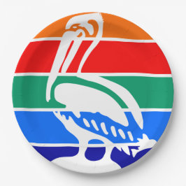 Plato De Papel Bandera de San Petersburgo (Florida)