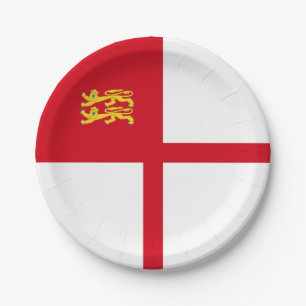 Plato De Papel Bandera de Sark