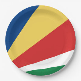 Plato De Papel Bandera de Seychelles