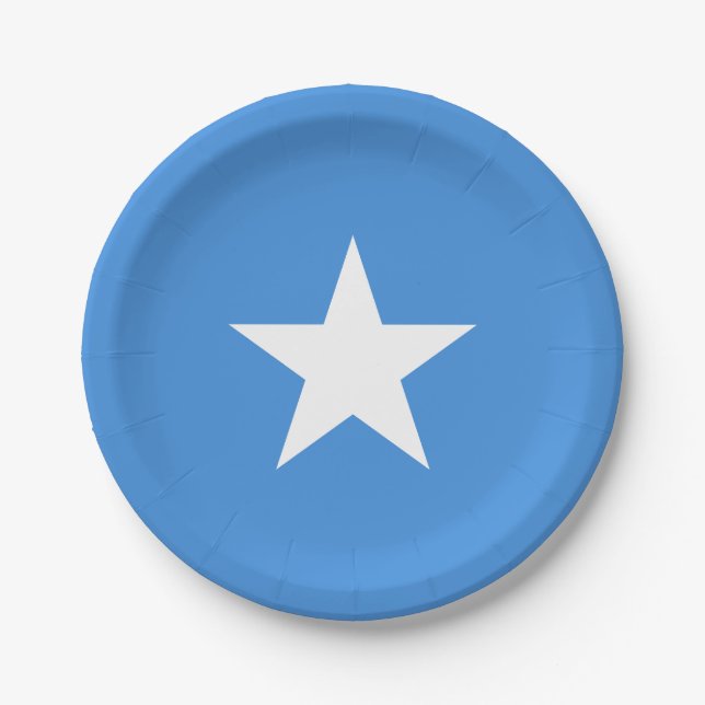 Plato De Papel Bandera de Somalia (Anverso)