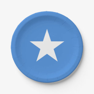 Plato De Papel Bandera de Somalia (somalí)