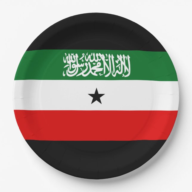 Plato De Papel Bandera de Somaliland (Anverso)