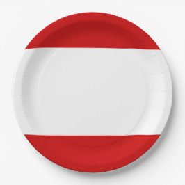 Plato De Papel Bandera de Tahití