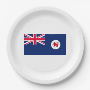 Plato De Papel Bandera de Tasmania (Tasmania) (Estado de Australi