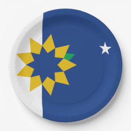 Plato De Papel Bandera de Topeka (Kansas)