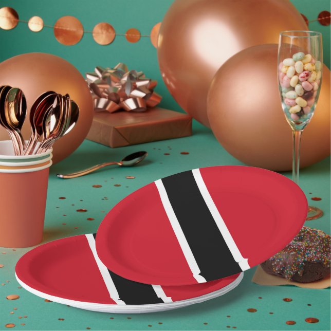 Plato De Papel Bandera de Trinidad y Tobago (Multi)