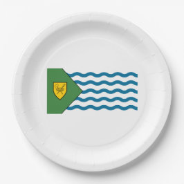 Plato De Papel Bandera de Vancouver (British Columbia, Canadá)