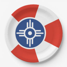Plato De Papel Bandera de Wichita (Kansas, Estados Unidos)