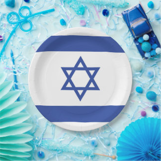 Plato De Papel Bandera del Estado de Israel, Estrella de David Ju