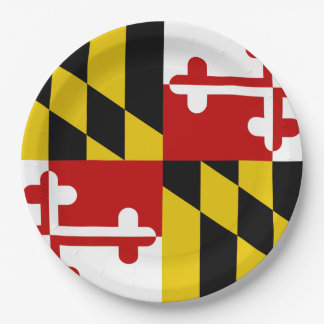 Plato De Papel Bandera del Estado de Maryland