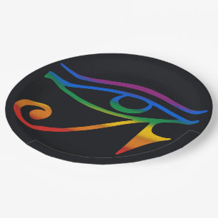 Plato De Papel Bandera del Orgullo Gay Goth
