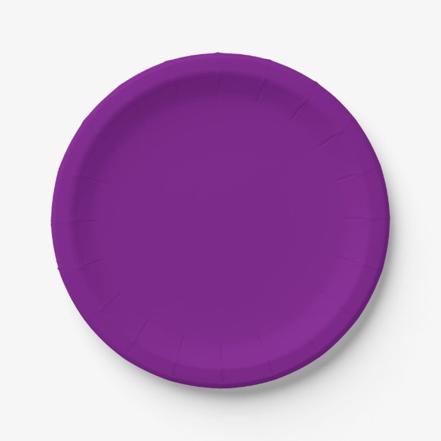 Plato De Papel Bandera del Orgullo Gay "PURPLE" (Anverso)