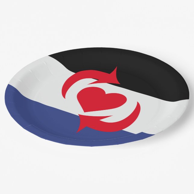 Plato De Papel Bandera del Orgullo Switch (Angular)