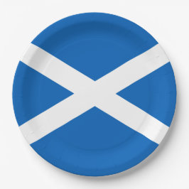 Plato De Papel Bandera escocesa (Saltire) (Bandera escocesa)