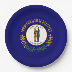 Plato De Papel Bandera Estatal de Kentucky