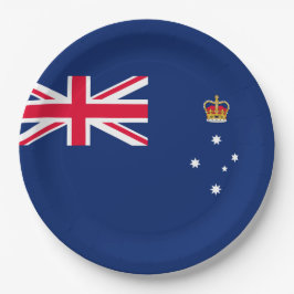 Plato De Papel Bandera estatal de Victoria (Australia)