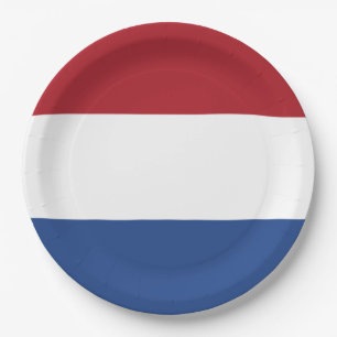 Plato De Papel Bandera holandesa