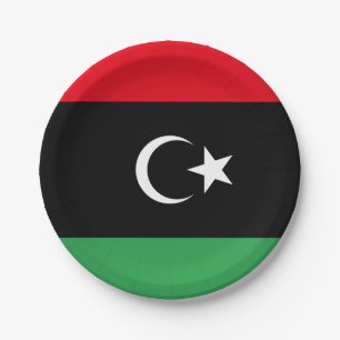 Plato De Papel Bandera Libia (libia)