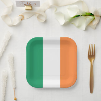 Plato De Papel Bandera Nacional de Irlanda, Estandarte irlandés, 